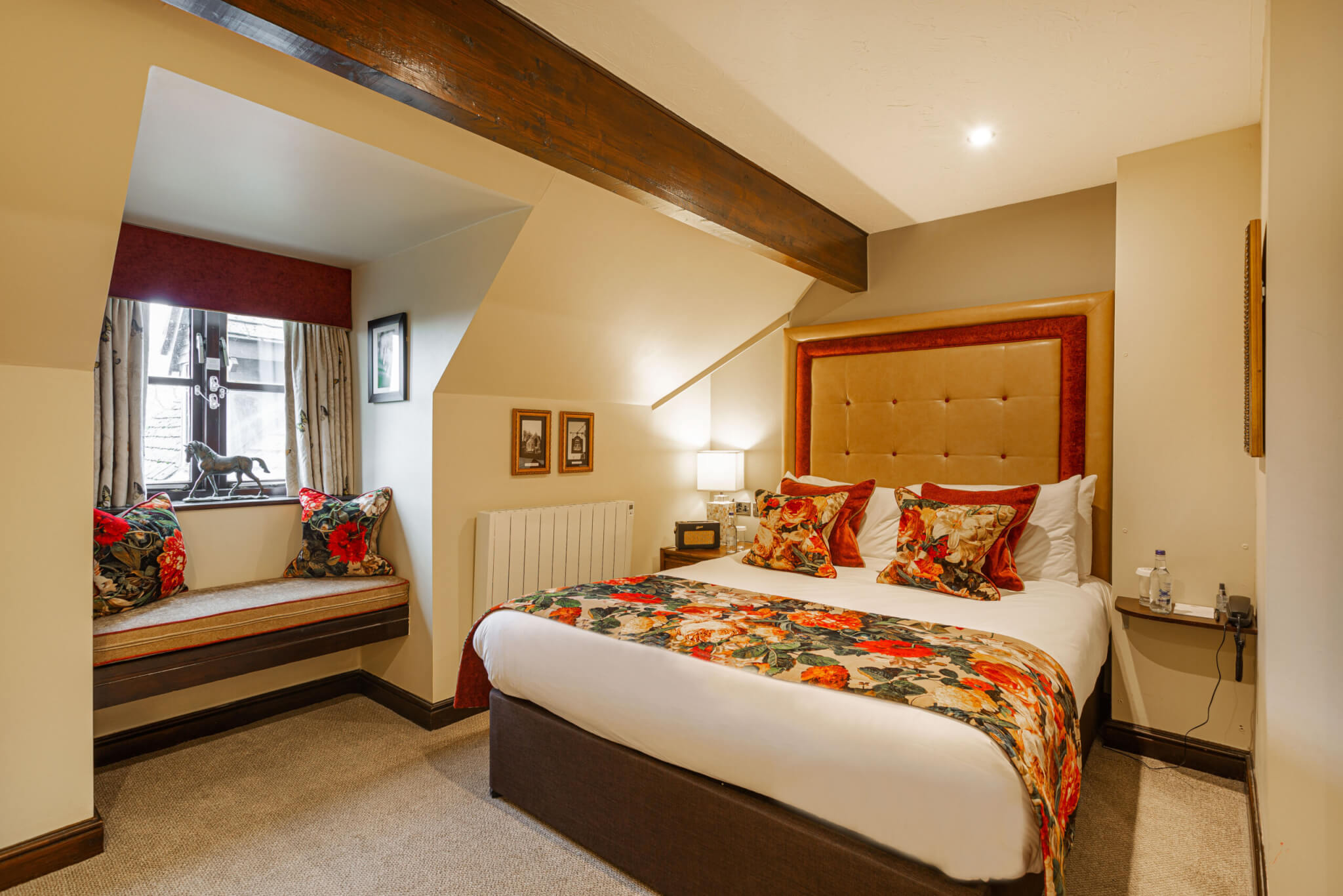 Bell Inn Hotel Stilton Classic Double Room Bedroom Space scaled